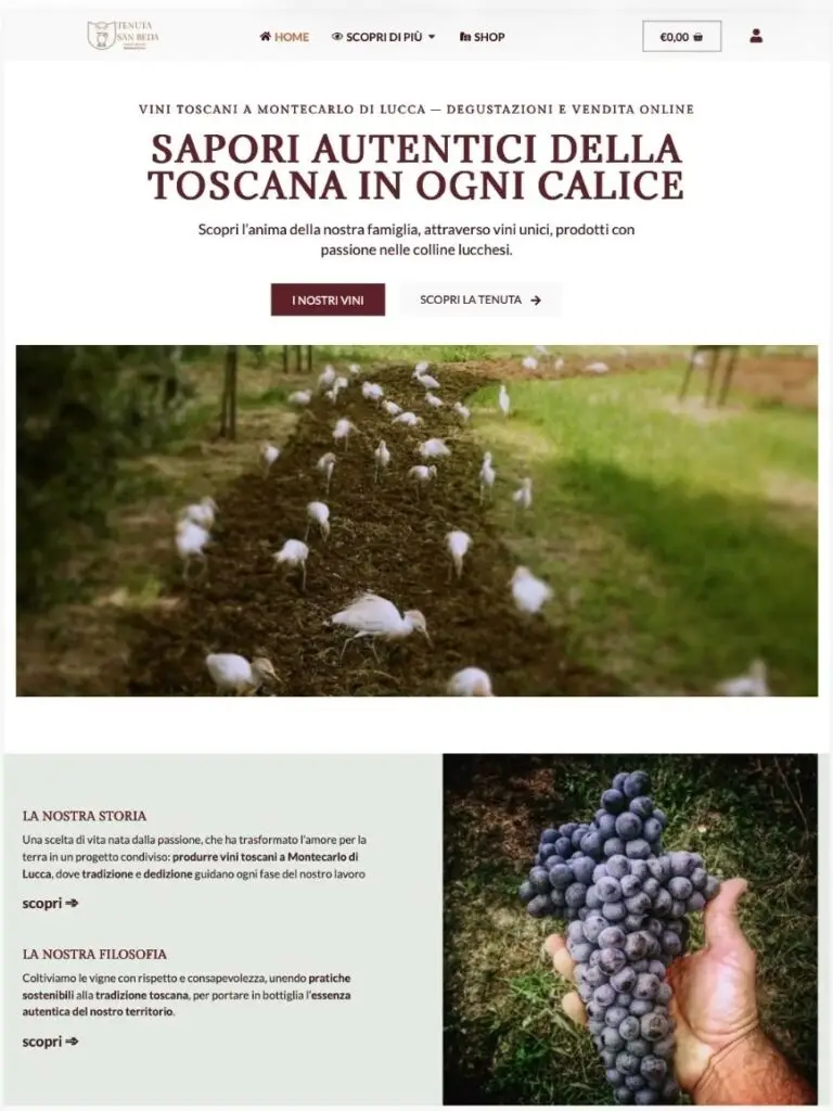 pagina home tenutasanbeda.it