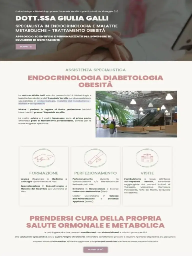 pagina home giuliagalli.it