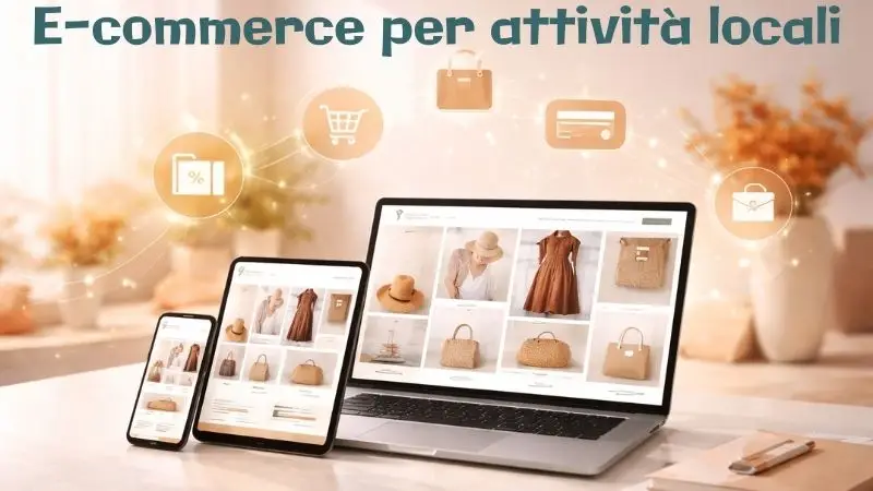 Esempio di sito e-commerce responsive per negozio online con carrello e pagamenti digitali