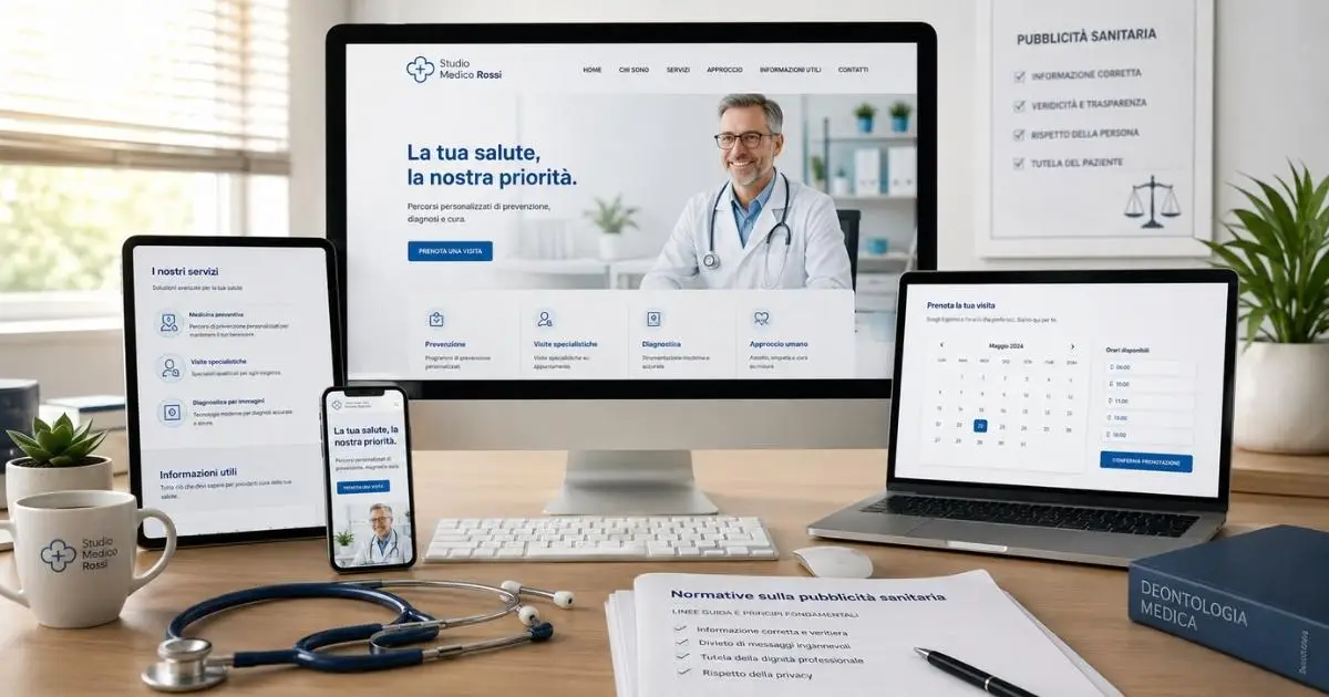 Come deve essere un sito web per medici e studi sanitari