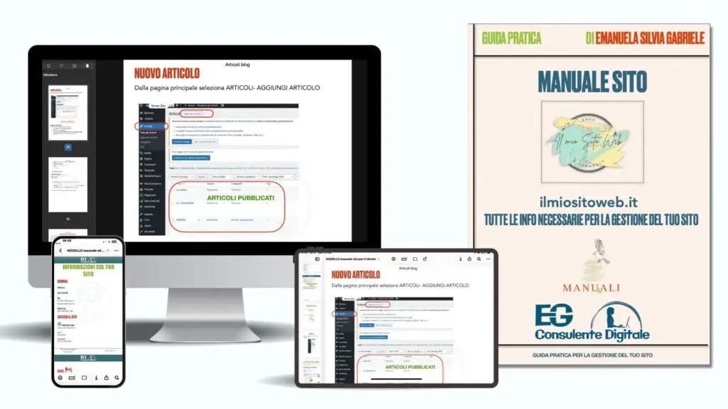 manuale per sito vetrina per la gestione in autonomia dei contenuti