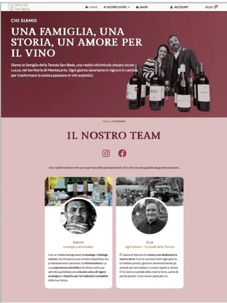 chi siamo Tenuta San Beda