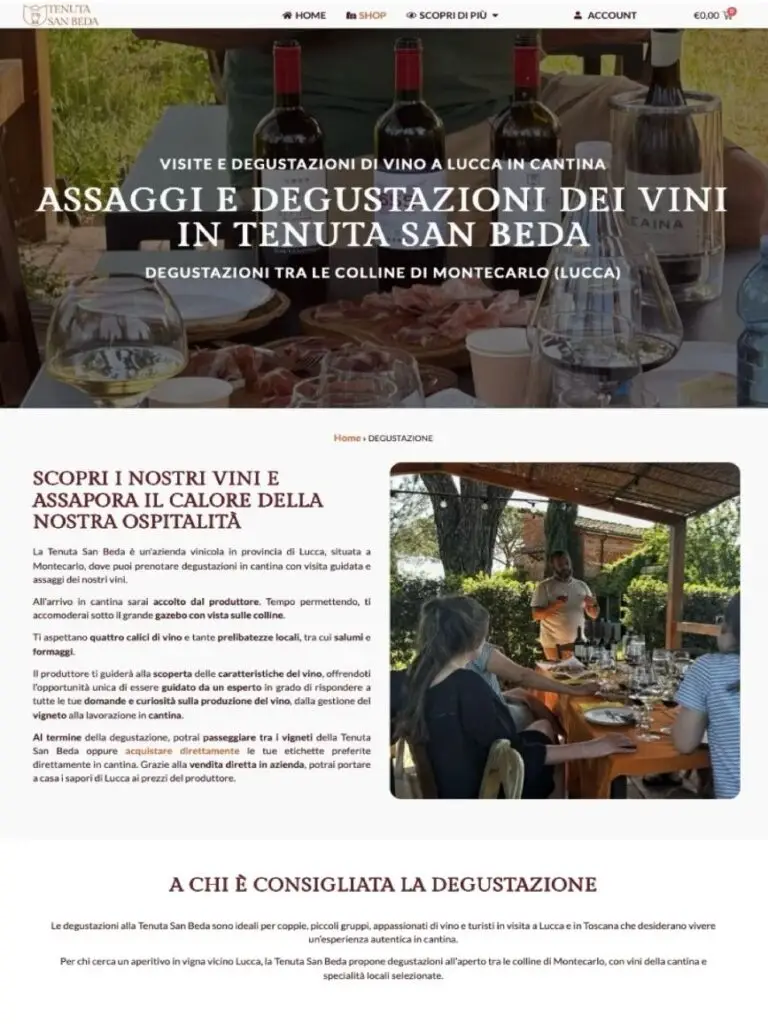 degustazioni Tenuta San Beda