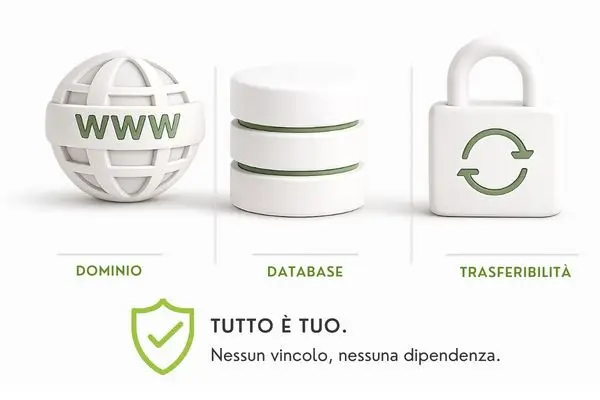 la proprietà del sito è del cliente