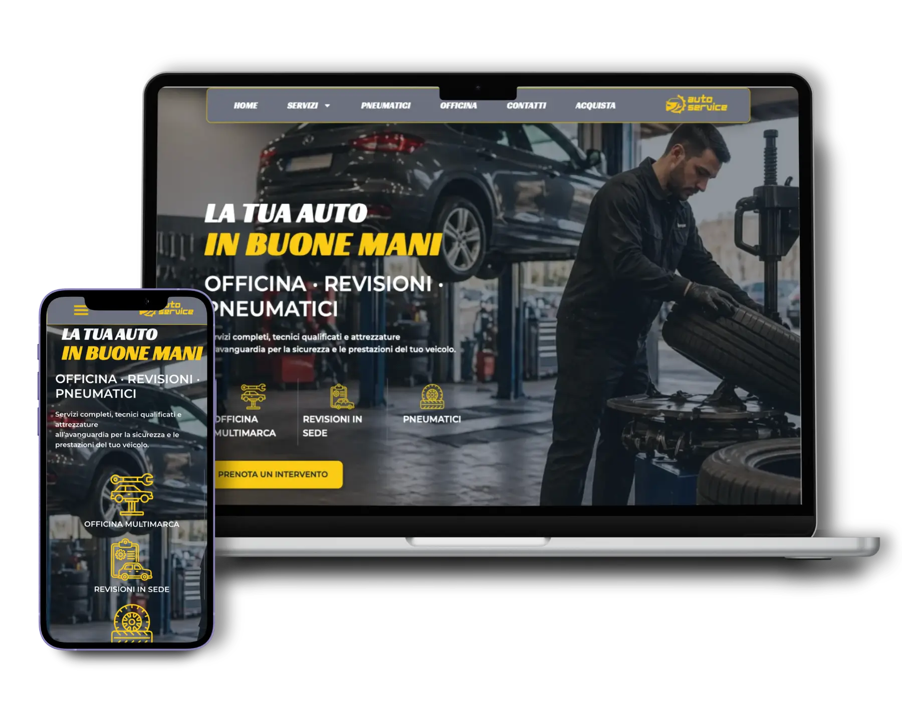 sito web per officina meccanica