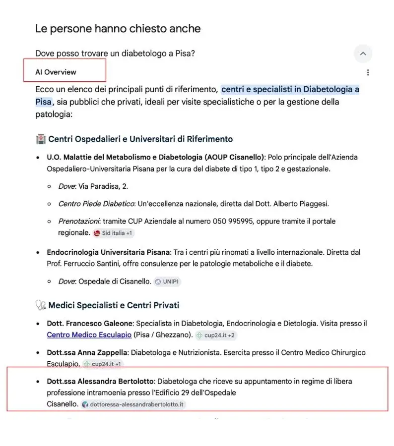 citazione AI dottoressa bertolotto