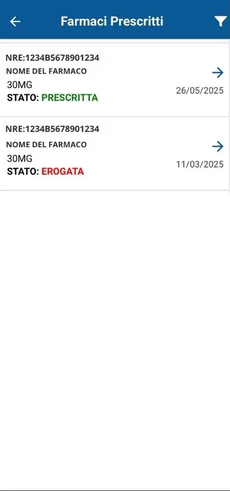 app  toscana salute elenco ricette prescritte