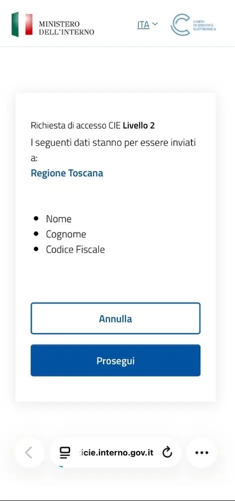 App toscana salute schermata 5