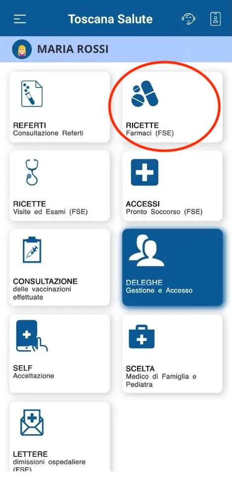 app toscana salute schermata 8