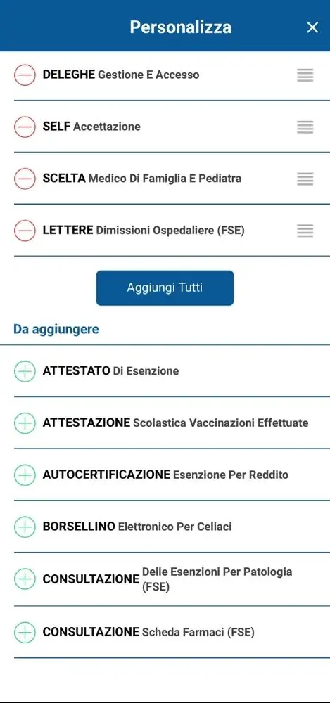 app toscana salute schermata 9